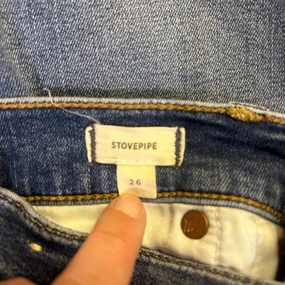 Madewell Stovepipe Jeans in Dearham Wash, size 26. - Picture 2 of 7